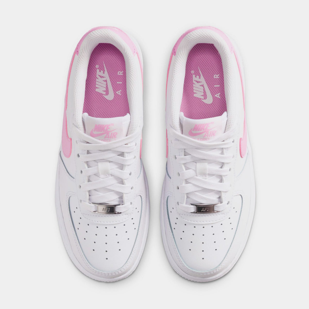 Air Force 1 Low Preschool Lifestyle Shoes (White/Pink Rise)
