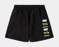 Swim Icon 7" Volley Mens Shorts (Black/Green)
