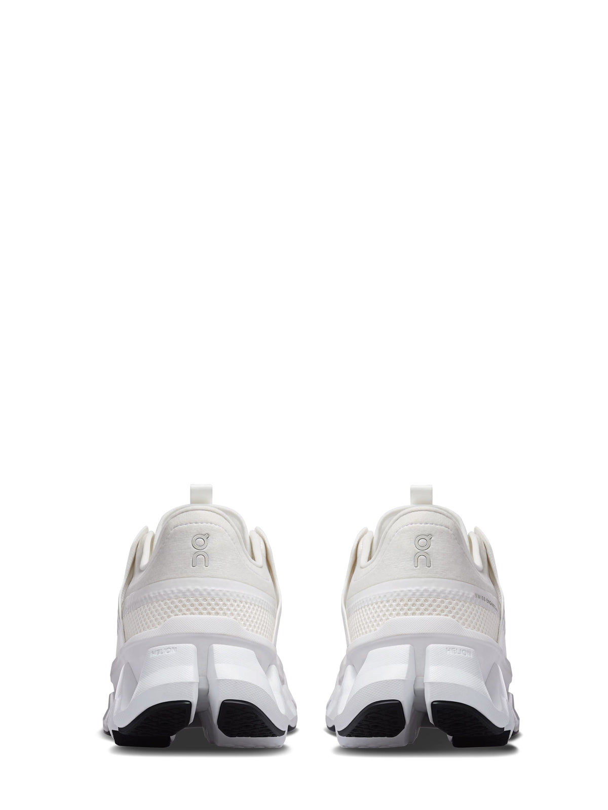Sculpted White Mesh Sneakers with Dynamic Outsole