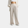 24.7 PerfectStretch Dri Fit High Waisted Loose Wide Leg Womens Pants (Light Orewood Brown/Light Iron Ore)