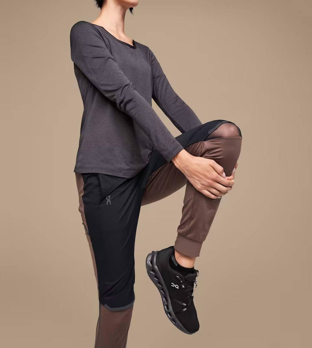 Women’S Running Pants In Grape/black