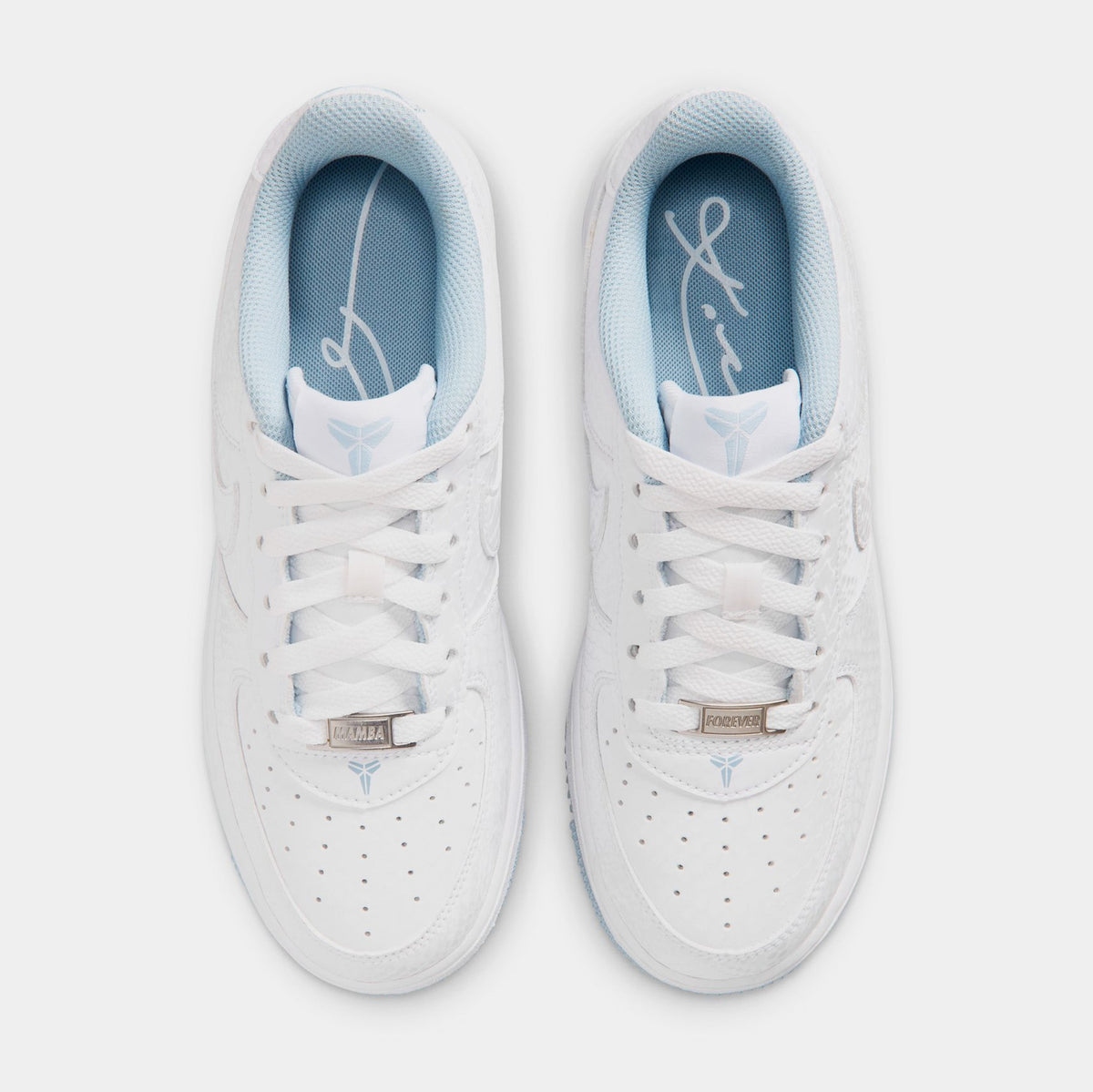 Kobe Air Force 1 Low Armory Blue Grade School Lifestyle Shoes (White/Armory Blue/White)