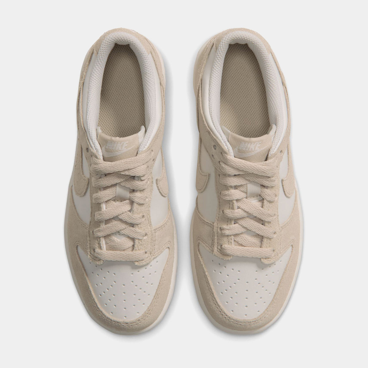 Dunk Low Suede Grade School Lifestyle Shoes (Phantom/Sanddrift)