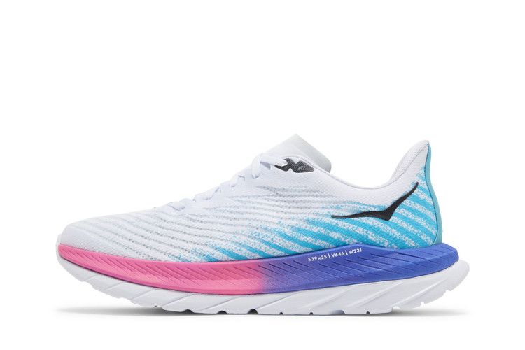 HOKA Mach 5 'White Scuba Blue'