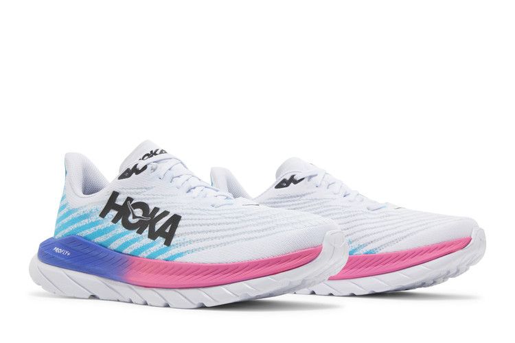 HOKA Mach 5 'White Scuba Blue'