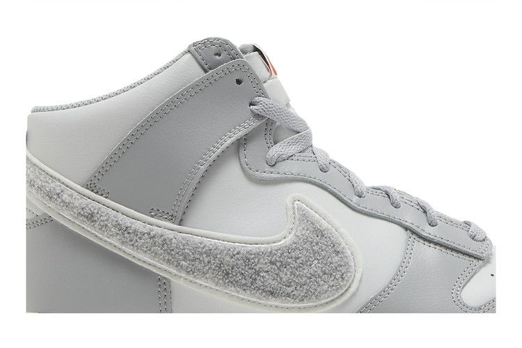 Nike Men's Dunk High 'Chenille Swoosh - Light Smoke Grey'