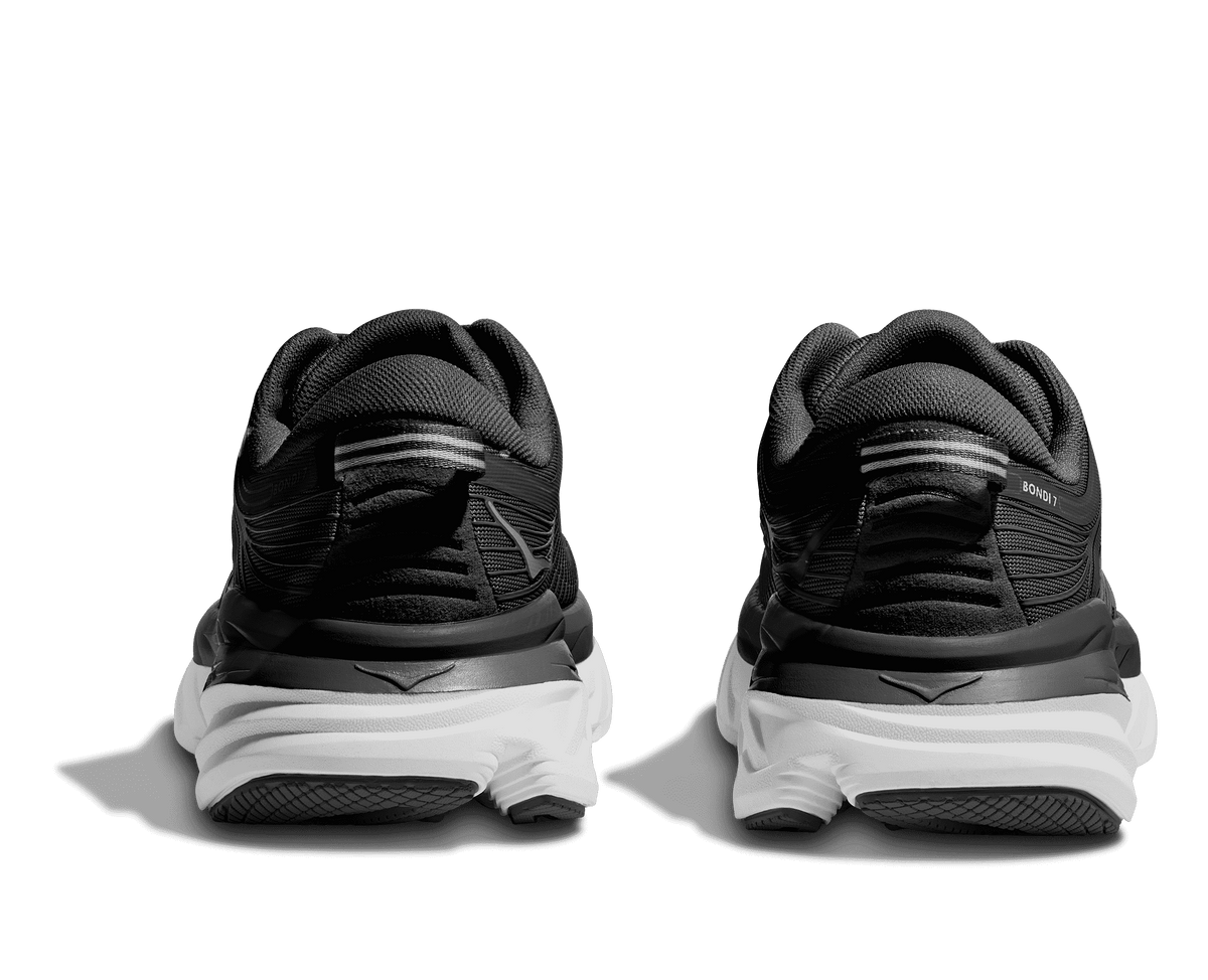 HOKA Women's Bondi 7 - BLACK / WHITE