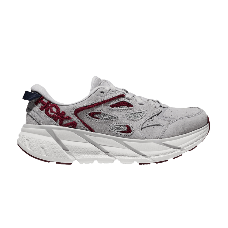HOKA Clifton L Embroidery 'Lunar Rock Cabernet'