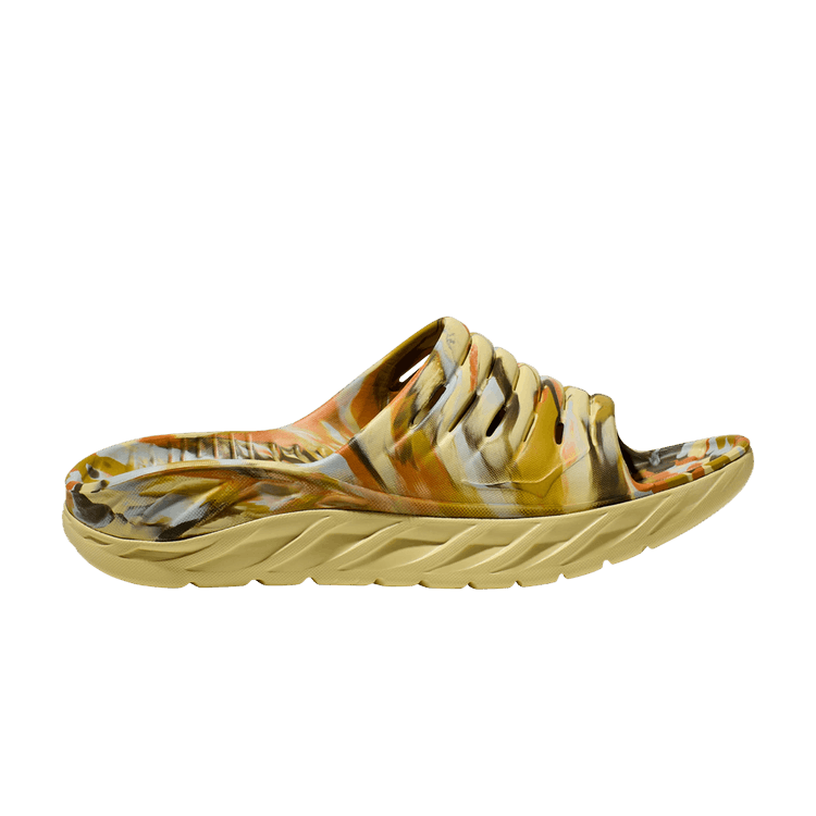 HOKA Ora Recovery Slide 'Celery Root Golden Lichen'