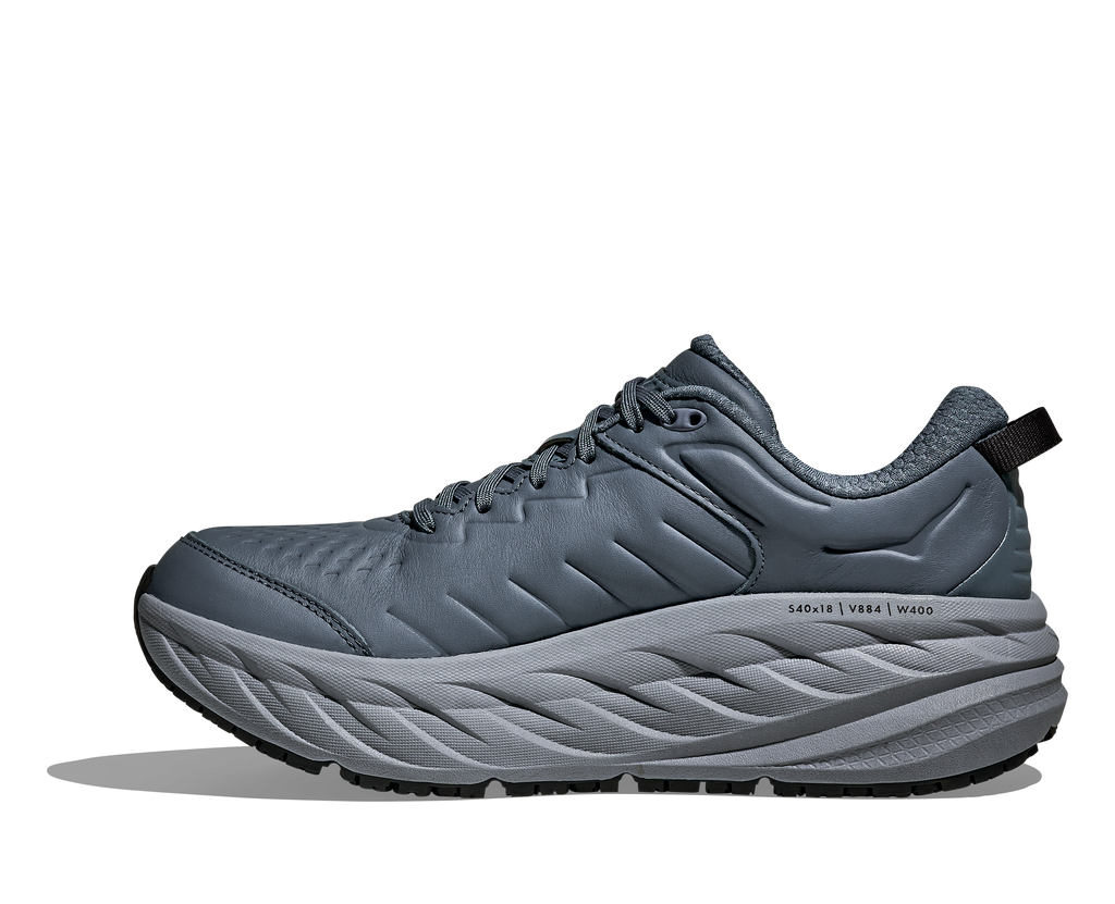 HOKA Men's Bondi SR - FADED NAVY / CARBON BLACK (Wide)