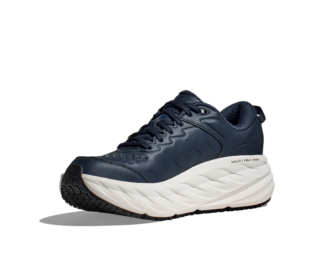 HOKA Men's Bondi SR - OUTERSPACE / WHITE (Wide)