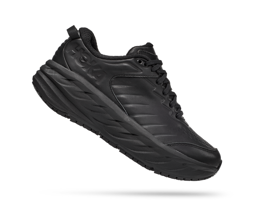 HOKA Women's Bondi SR - BLACK / BLACK (Wide)
