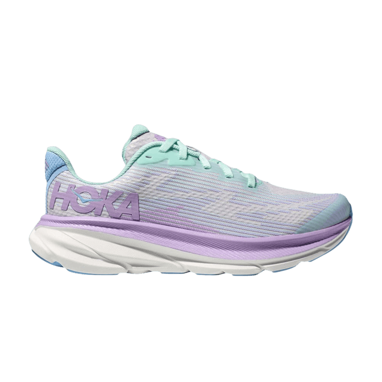HOKA Clifton 9 Kids 'Sunlit Ocean Lilac Mist'