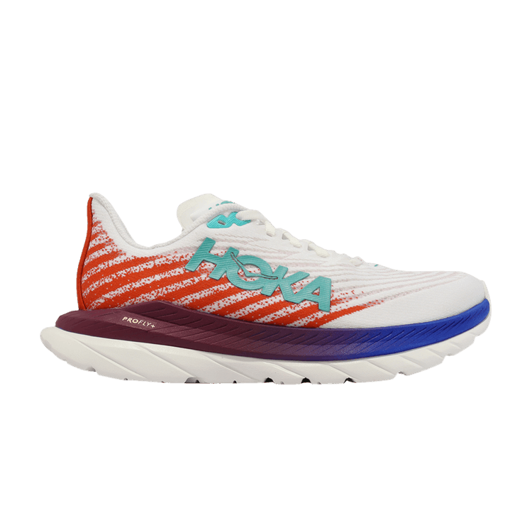 HOKA Mach 5 2E Wide 'White Fire Red'