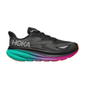 HOKA Wmns Clifton 9 GORE-TEX 'Black Electric Aqua' — Black/Electric Aqua (1141490 BCQ)