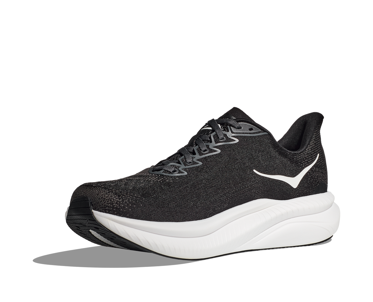 HOKA Men's Mach 6 - BLACK / WHITE (Wide)