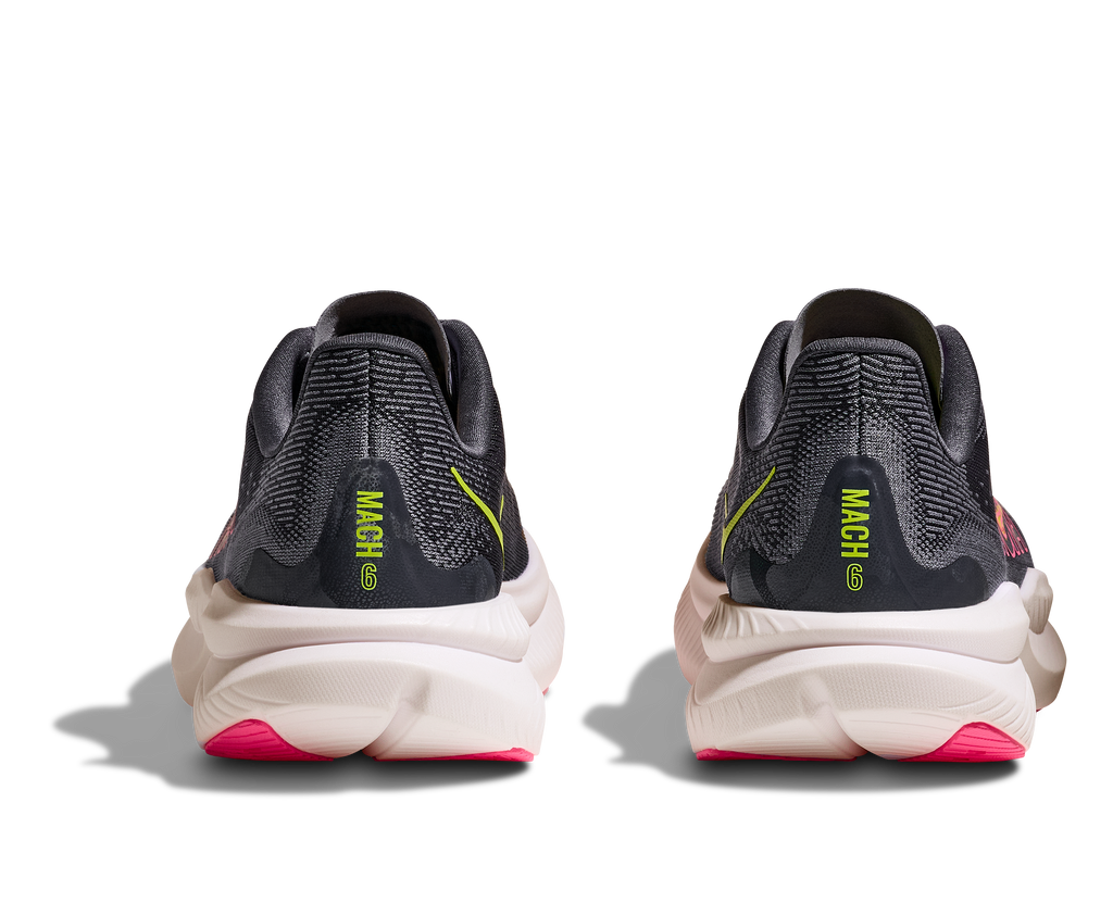 HOKA Women's Mach 6 - GREY SKIES / CHARCOAL GREY