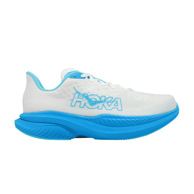 HOKA Mach 6 Wide 'White Skyward Blue'