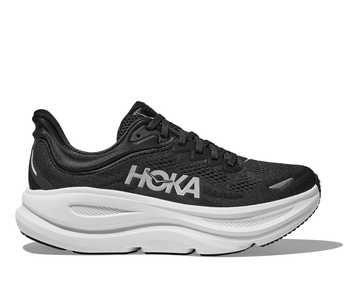 HOKA Men's Bondi 9 - BLACK / WHITE