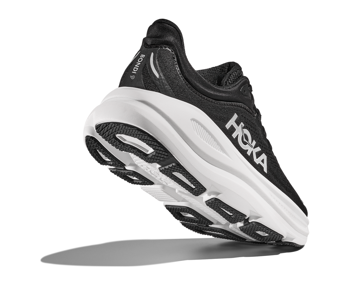 HOKA Men's Bondi 9 - BLACK / WHITE (Wide)