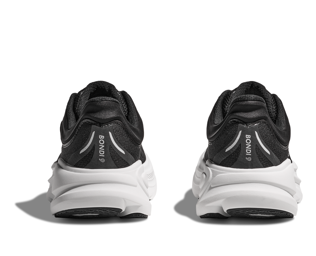 HOKA Men's Bondi 9 - BLACK / WHITE (Wide)