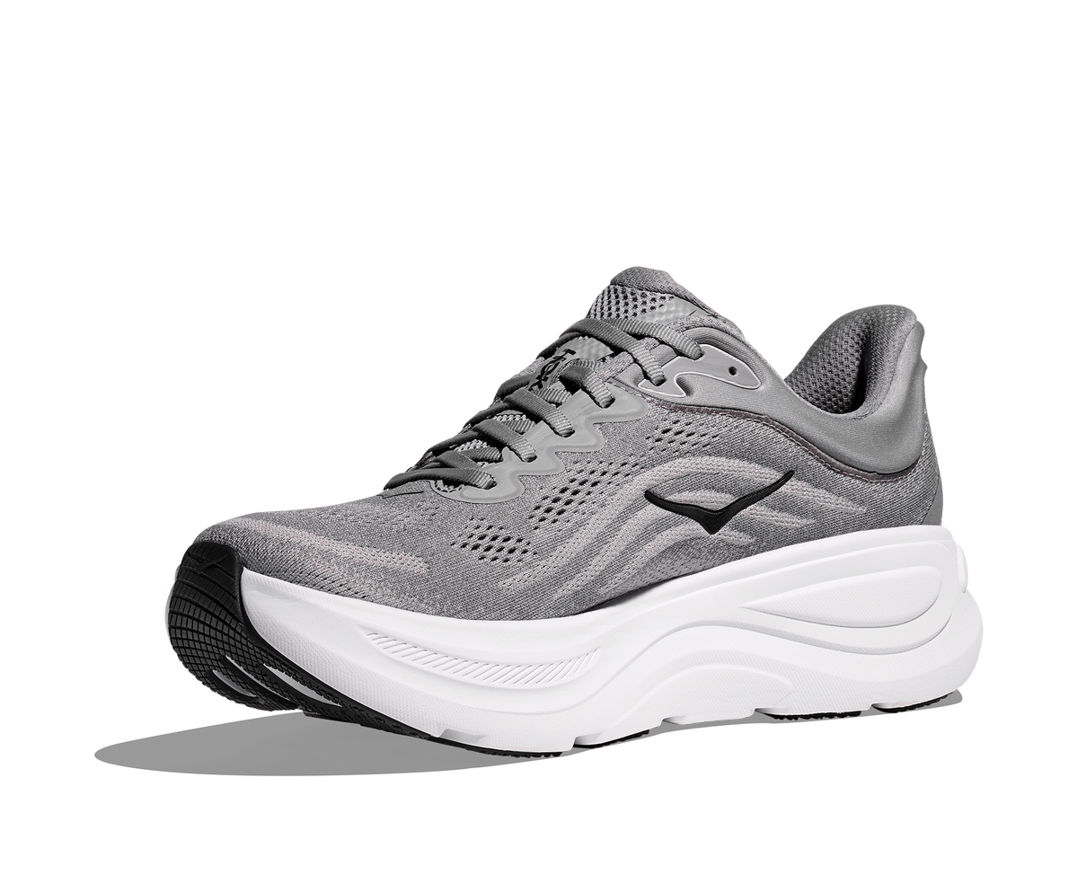 HOKA Men's Bondi 9 - GALACTIC GREY / STELLAR GREY (Wide)
