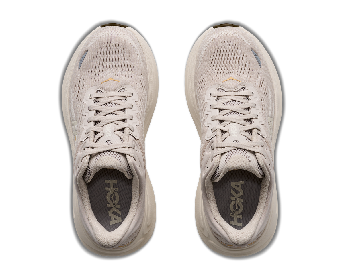 HOKA Women's Bondi 9 - RIVER ROCK GREY / ALABASTER (Wide)