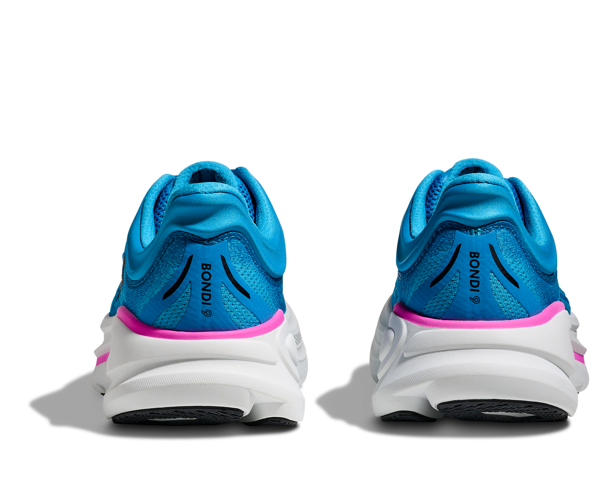 HOKA Women's Bondi 9 - SKYWARD BLUE / NEON FUCHSIA