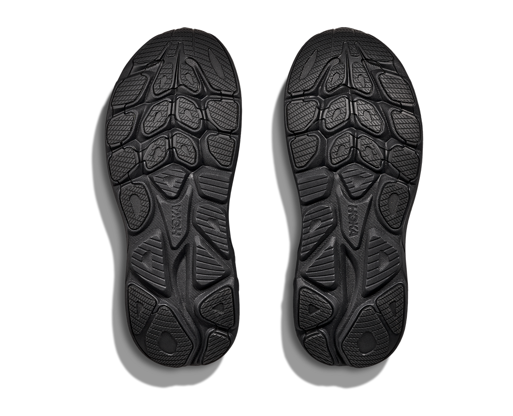 HOKA Men's Clifton 10 - BLACK / BLACK (Wide)