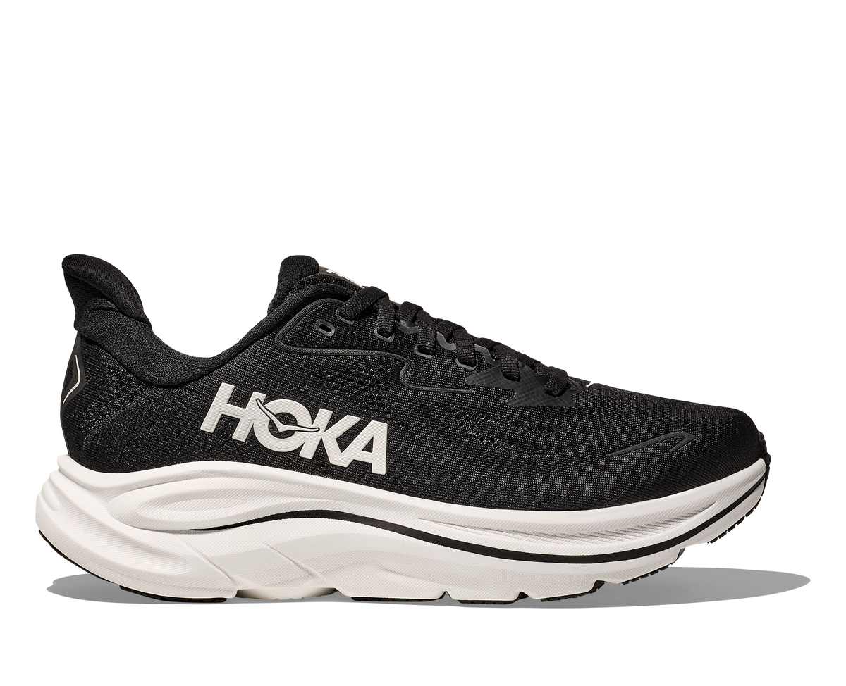 HOKA Men's Clifton 10 - BLACK / WHITE