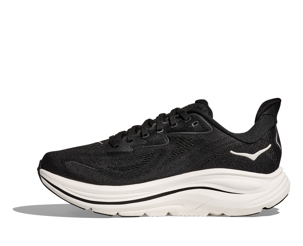 HOKA Men's Clifton 10 - BLACK / WHITE