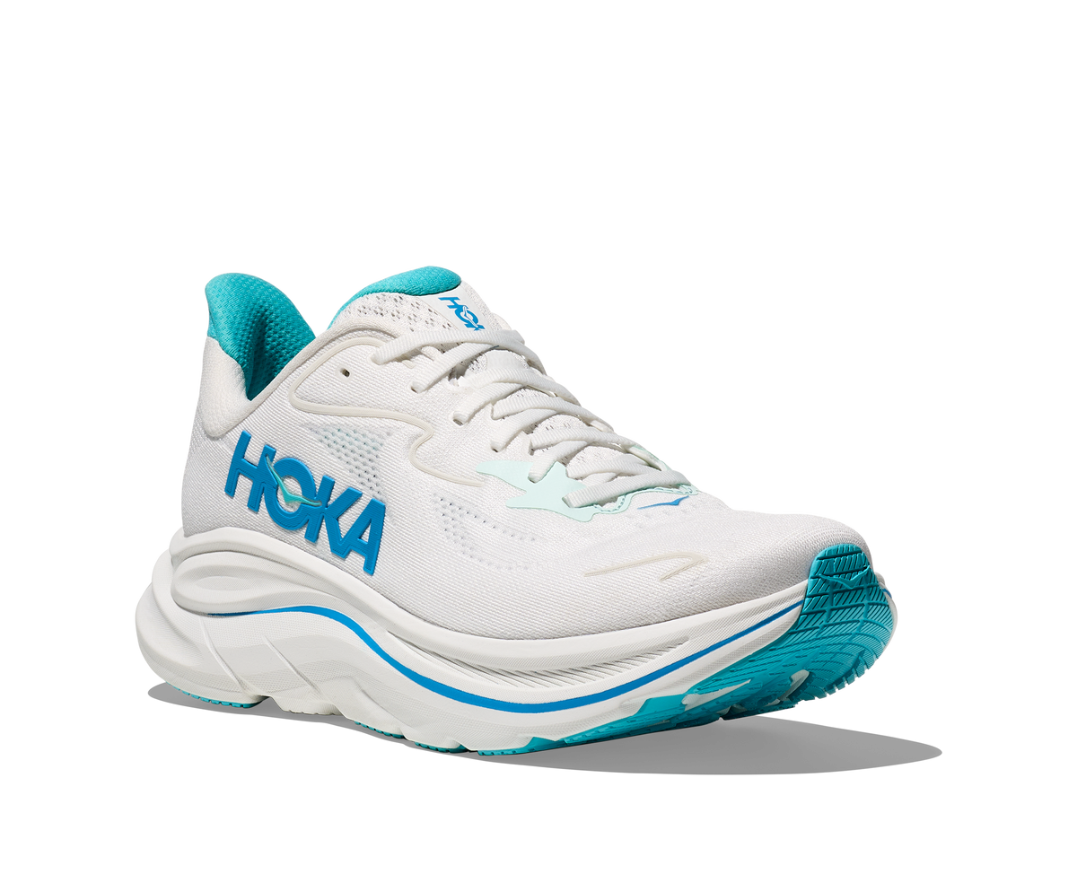 HOKA Men's Clifton 10 - WHITE / SKYWARD BLUE