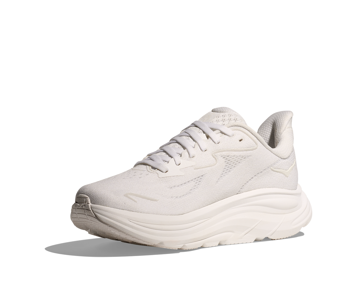HOKA Men's Clifton 10 - WHITE / WHITE (Wide)