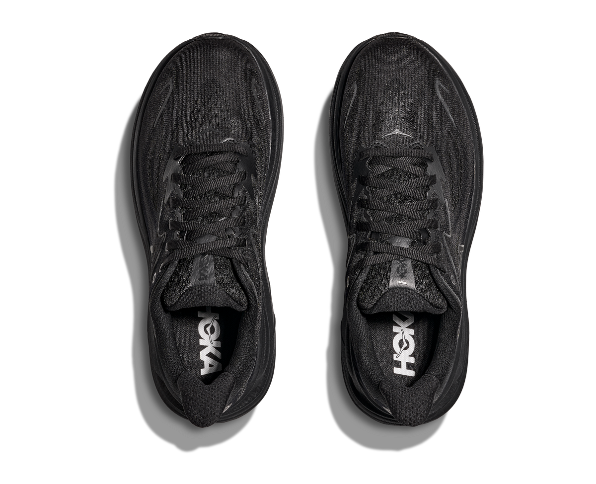 HOKA Women's Clifton 10 - BLACK / BLACK (Wide)