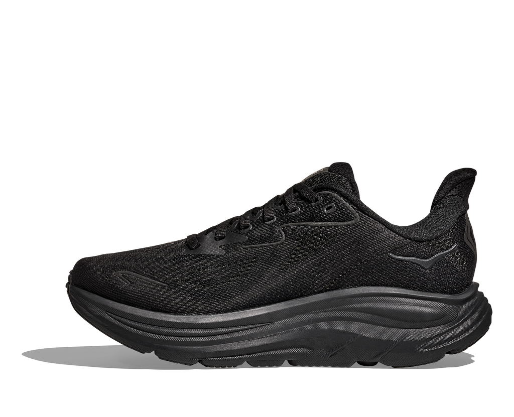 HOKA Women's Clifton 10 - BLACK / BLACK (Wide)