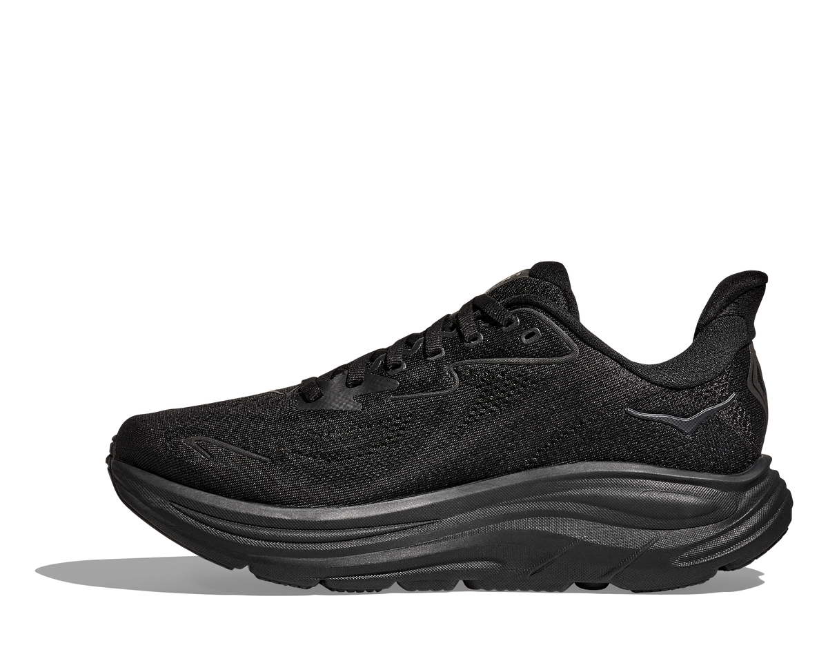 HOKA Women's Clifton 10 - BLACK / BLACK (Wide)
