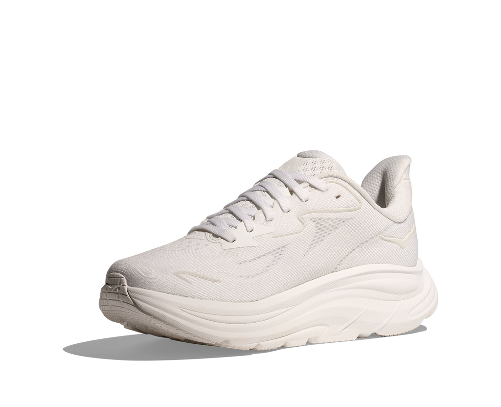HOKA Women's Clifton 10 - WHITE / WHITE (Wide)