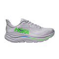 HOKA Clifton 10 2E Wide 'Ash Grey Neon Green'