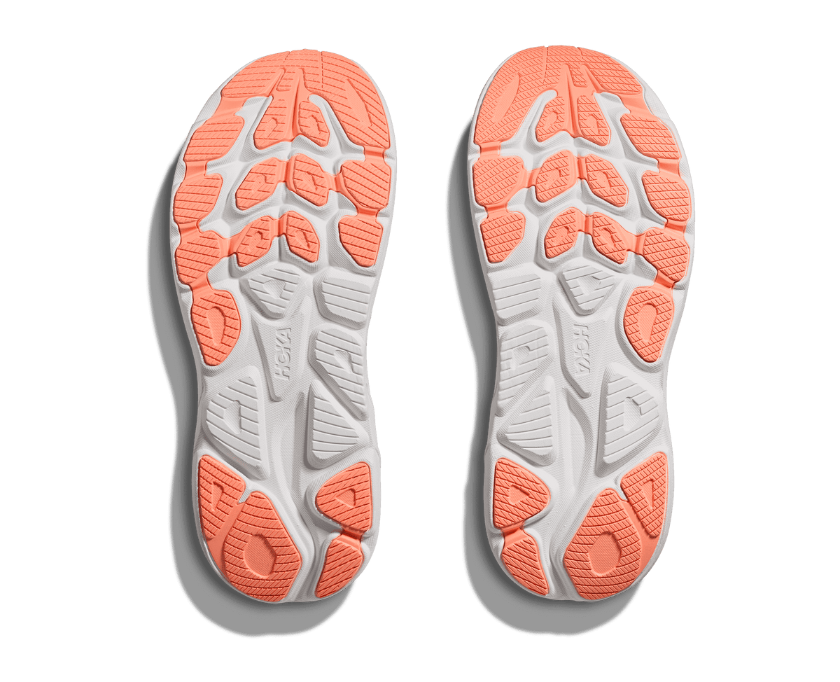 HOKA Women's Clifton 10 - LILAC CREAM / TANGERINE GLOW (Wide)