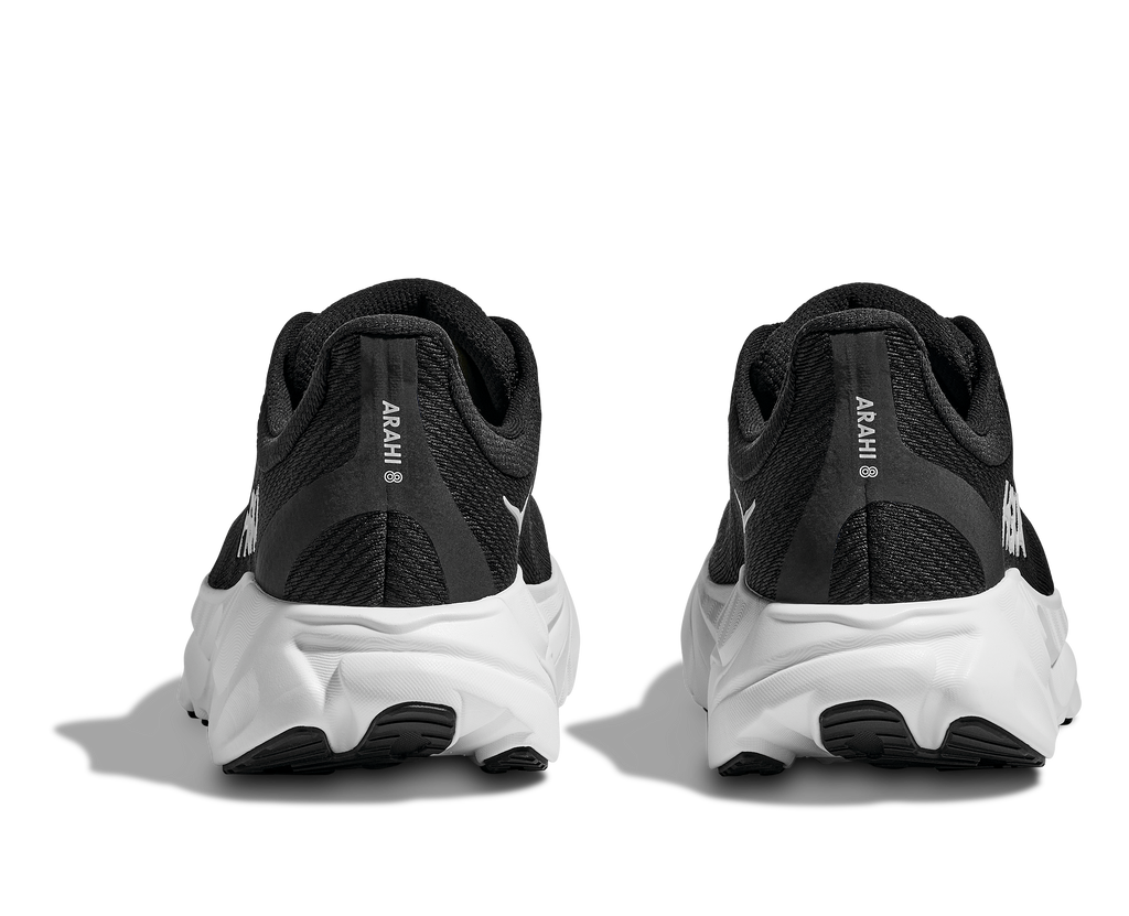HOKA Men's Arahi 8 - BLACK / WHITE (Wide)