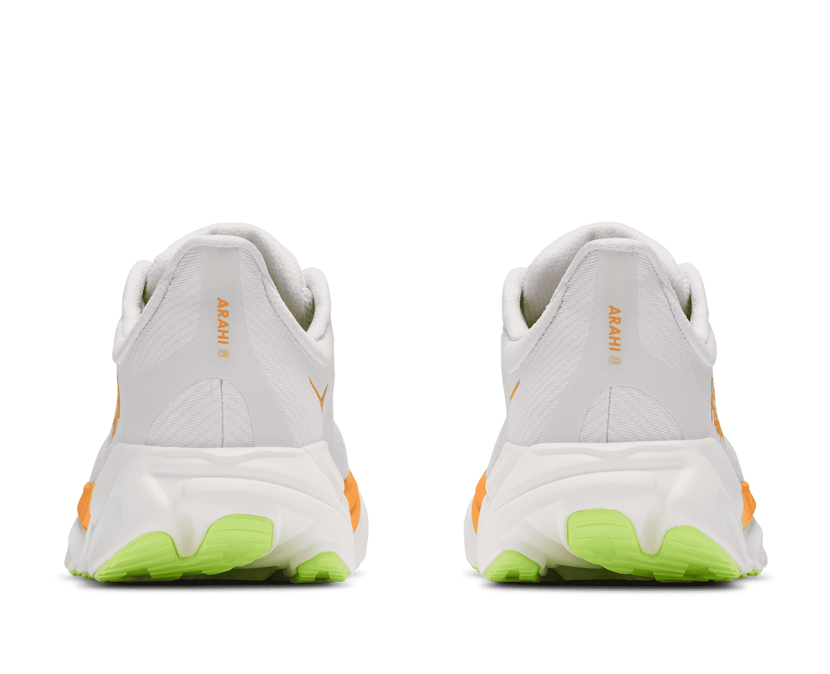 HOKA Women's Arahi 8 - FROST / SOLAR FLARE