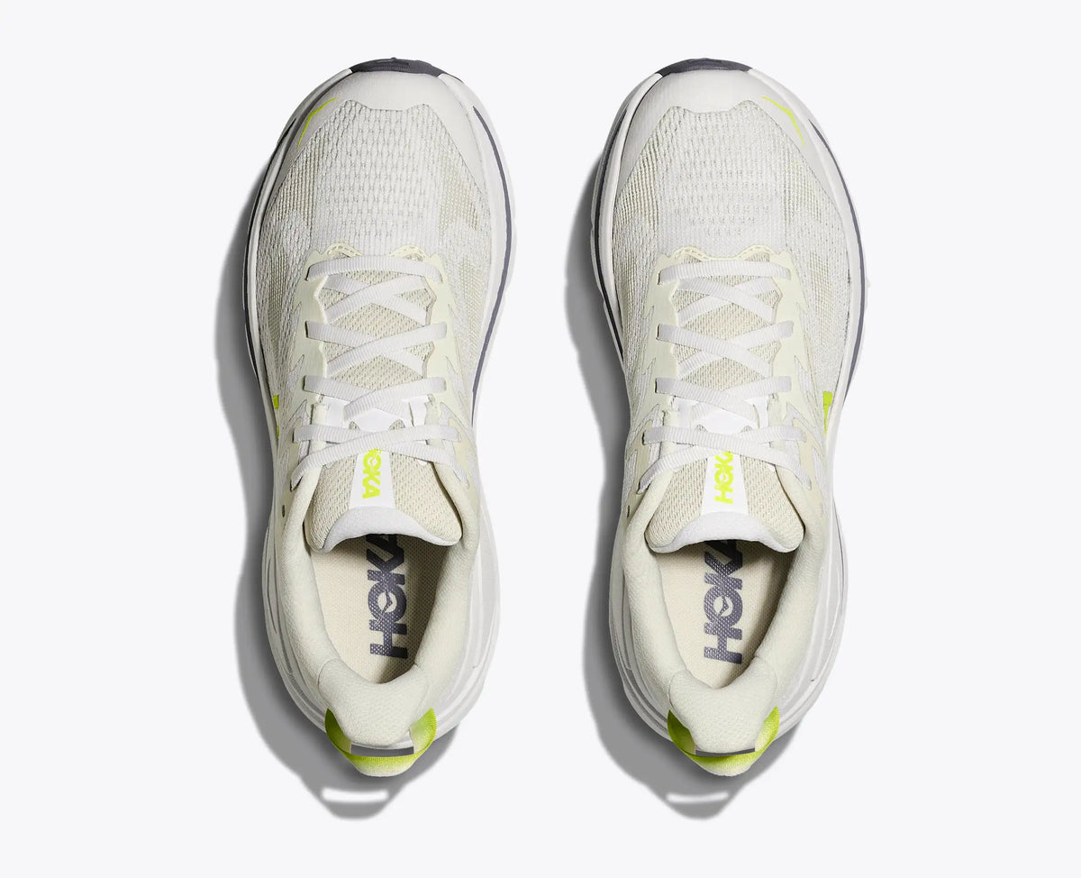 HOKA Women's Challenger 8 - WHITE / NEON HOKA CITRUS