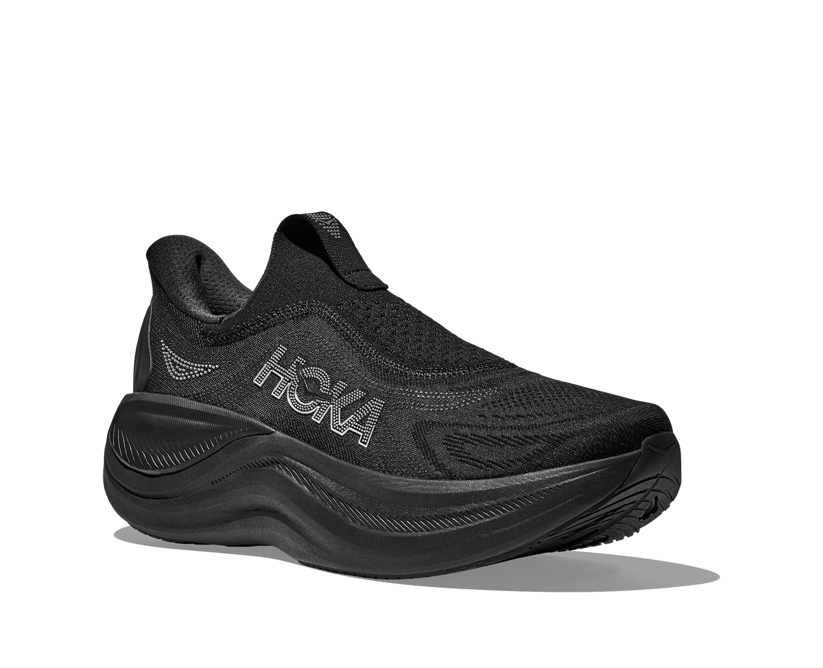 HOKA Men's Skyward Laceless - BLACK / BLACK