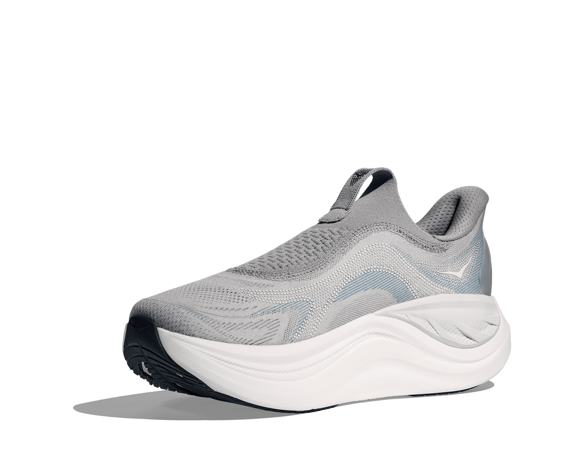 HOKA Men's Skyward Laceless - STARDUST / STELLAR GREY