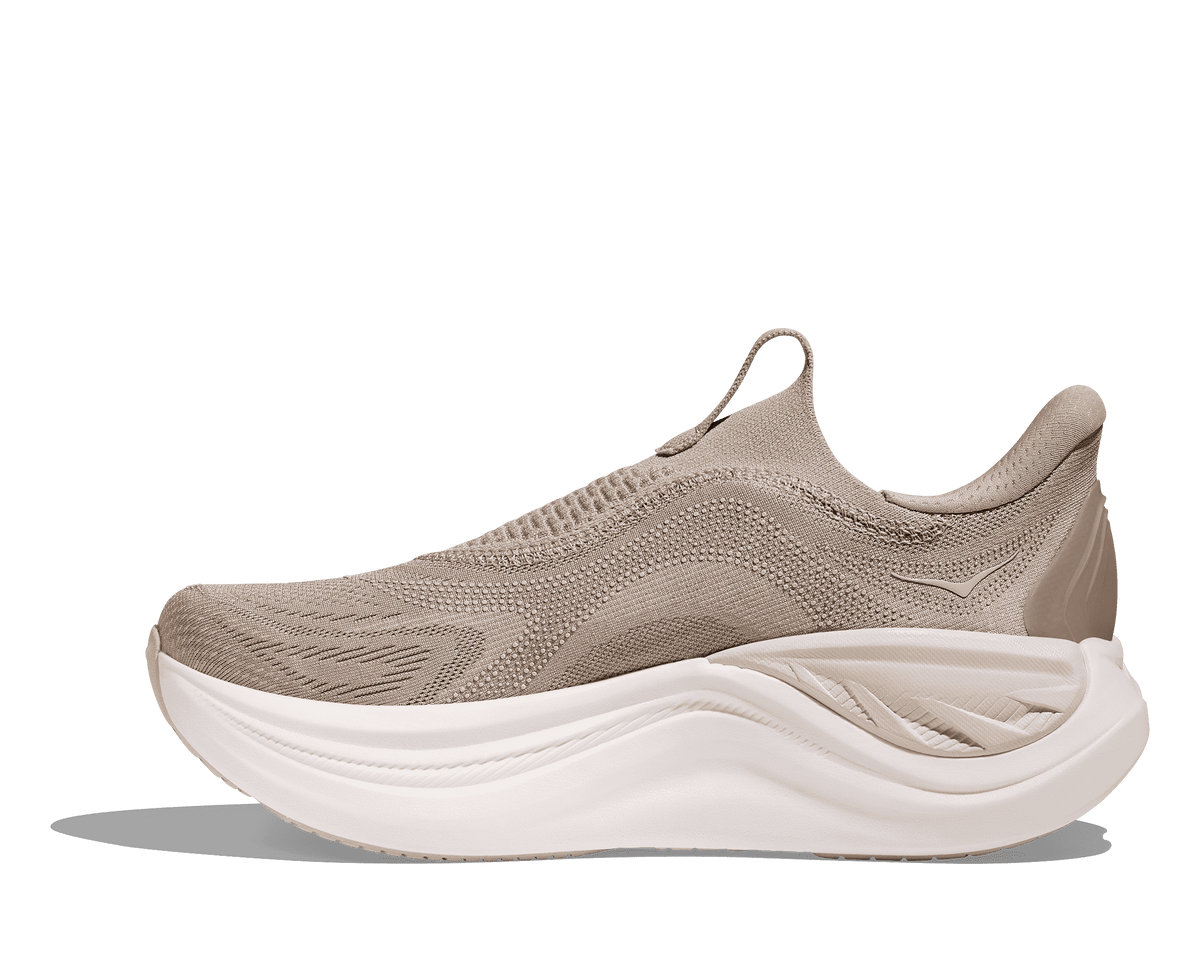 HOKA Women's Skyward Laceless - PUTTY / WHITE