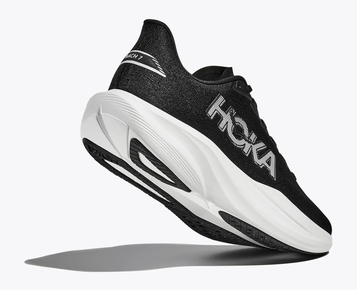 HOKA Men's Mach 7 - BLACK / WHITE