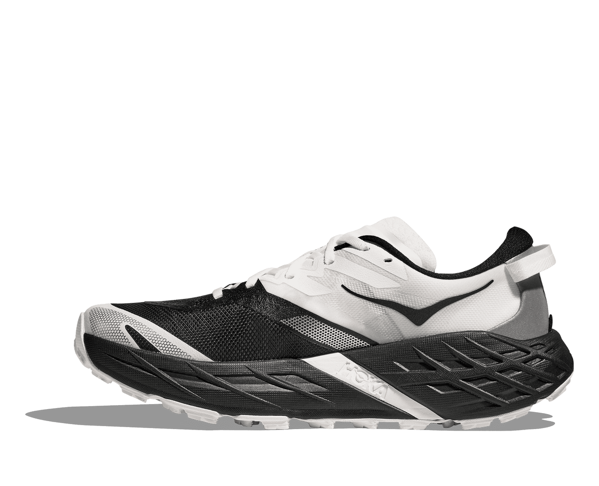 HOKA Men's Speedgoat 7 - BLACK / WHITE (Wide)