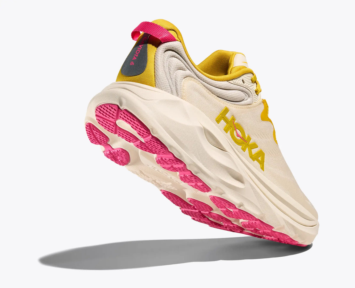 HOKA Women's Gaviota 6 - BIRCH / YELLOW GOLD (Wide)