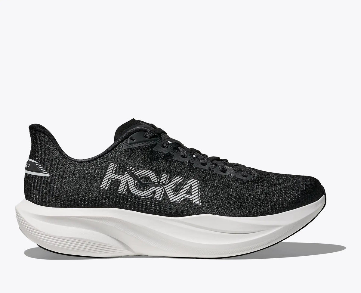 HOKA Women's Mach 7 - BLACK / WHITE