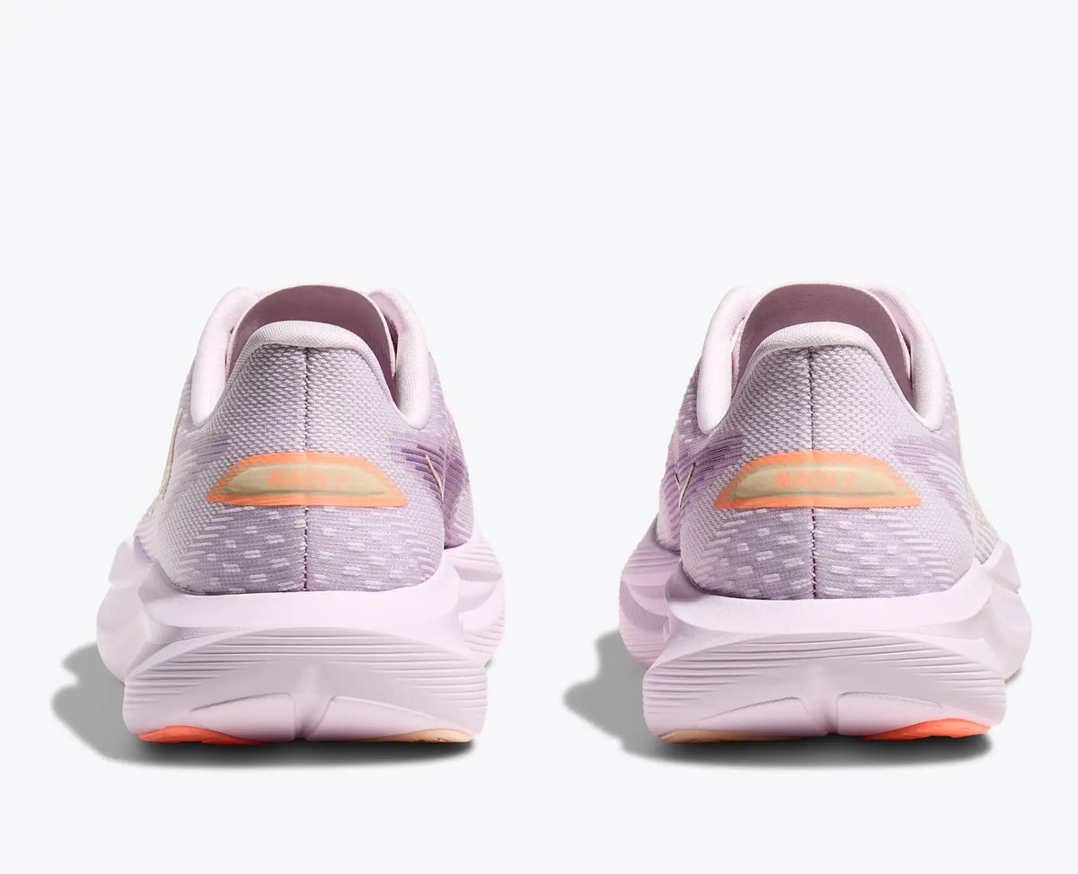 HOKA Women's Mach 7 - LILAC CREAM / TANGERINE GLOW (Wide)